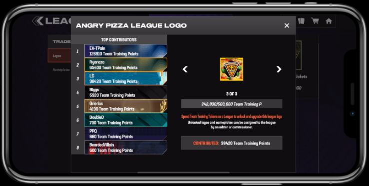 League Contribution